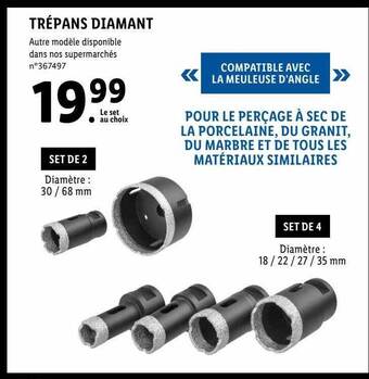 Lidl Trépans Diamant offre