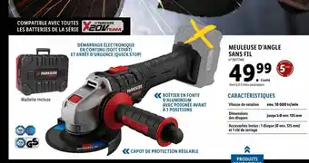 Lidl Meuleuse D'angle Sans Fil Parkside offre