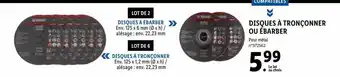 Lidl Disques à Tronçonner Ou ébarber Parkside offre