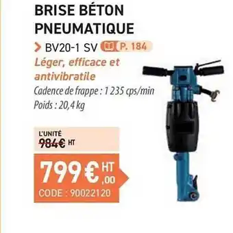 Brise Béton Pneumatique Bv20-1 Sv