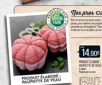 Match Paupiette De Veau offre