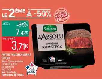 Match Pavé De Rumsteck Mariné Socopa offre