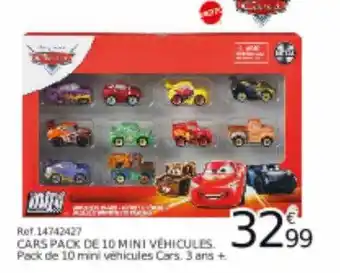 Cars Pack De 10 Mini Véhicules