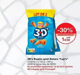 Monoprix 3d's Bugles Goût Nature offre