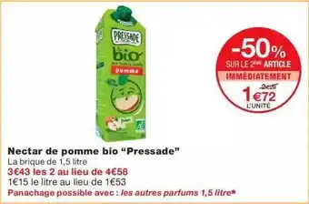 Monoprix Nectar De Pomme Bio offre