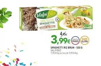 naturéO Spaghetti Riz Brun Valpibio offre
