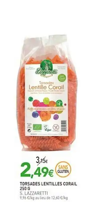 Torsades Lentilles Corail
