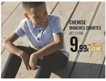 Chemise Manches Courtes