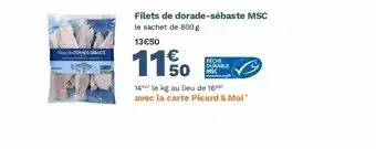 Picard Filets De Dorade-sébaste Msc offre