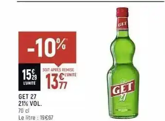 Spar Get 27 21% Vol. offre
