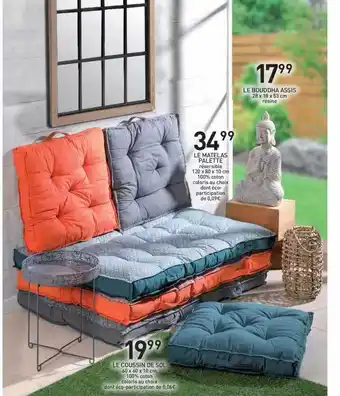 Stokomani Le Bouddha Assis, Le Matelas Palette, Le Coussin De Sol offre