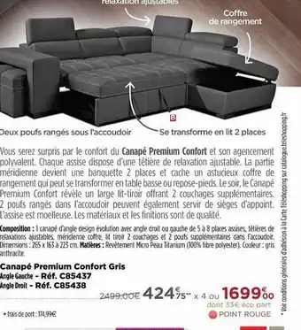 Canapé Premium Confort
