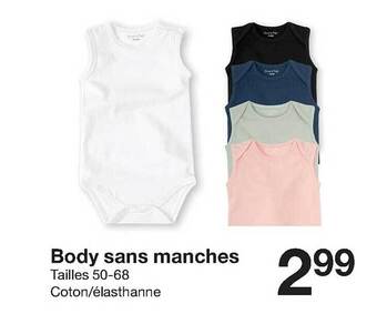 Zeeman Body Sans Manches offre