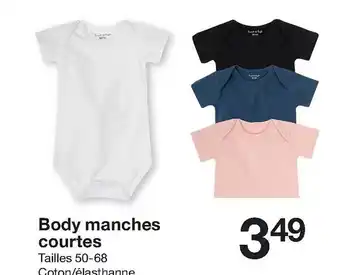 Zeeman Body Manches Courtes offre