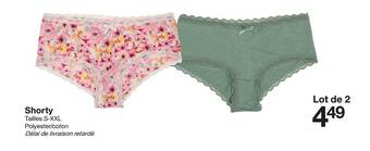 Zeeman Shorty offre