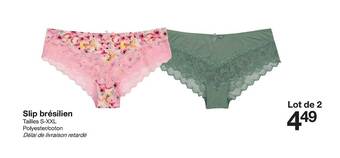 Zeeman Slip Brésilien offre