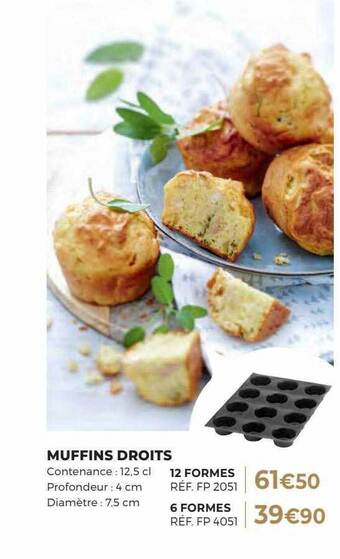 Guy Demarle Muffins Droits offre