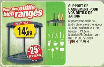 Support De Rangement Pour Vos Outils De Jardin