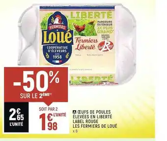 Casino Shop Oeufs De Poules élevées En Liberté Label Rouge Les Fermiers De Loué offre