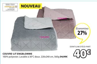 JYSK Couvre-lit Engblomme offre