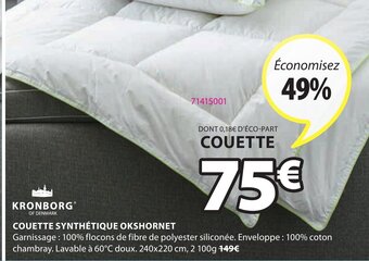 JYSK Couette synthétique Okshornet offre