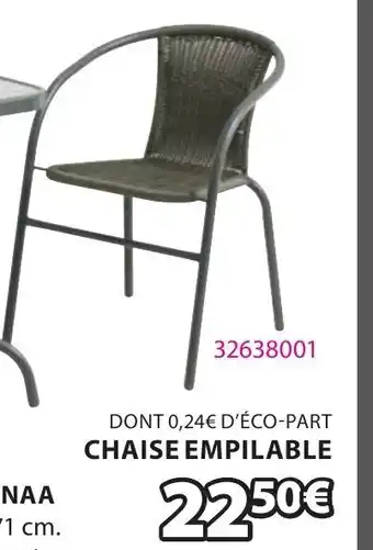 JYSK Chaise empilable Grenaa offre