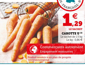 U Express Carotte U offre