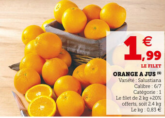 U Express Orange a Jus offre