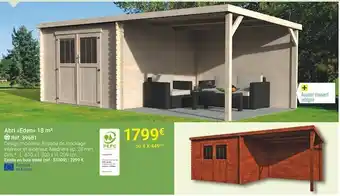 Gamm vert Abri eden 18 m² offre