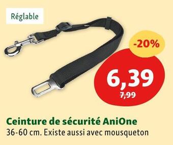 Maxi Zoo Anione ceinture de sécurité offre