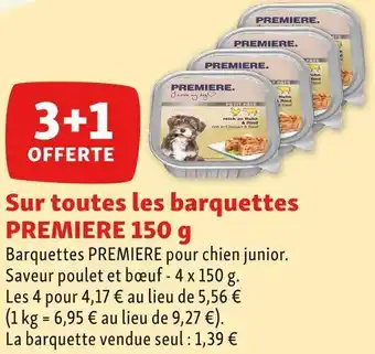Maxi Zoo Premiere bon plan sur toutes les barquettes de la marque premiere offre