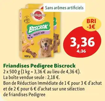 Maxi Zoo Pedigree friandises pedigree biscroc offre