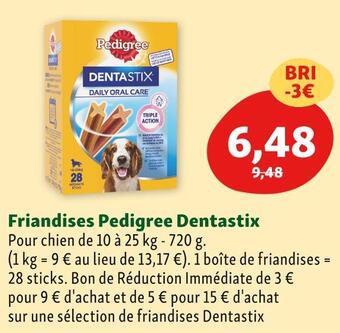 Maxi Zoo Pedigree friandises dentastix offre