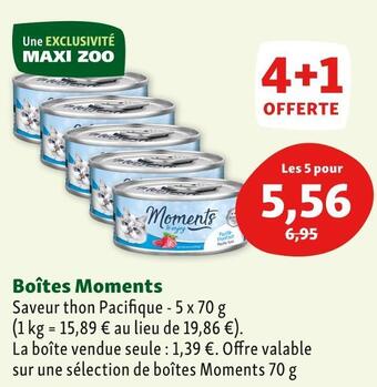 Maxi Zoo Moments boîtes offre