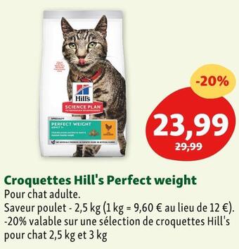 Maxi Zoo Hill's croquettes perfect weight offre
