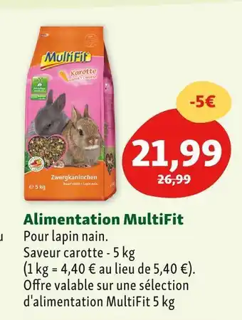 Maxi Zoo Multifit alimentation offre