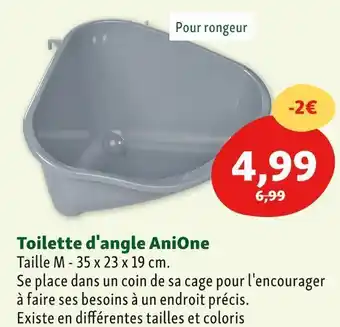 Maxi Zoo Anione toilette d'angle offre