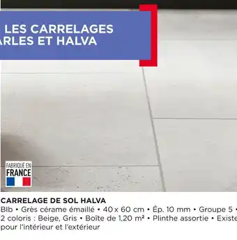 Lapeyre Carrelage de sol halva offre