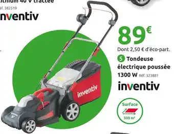 Mr Bricolage Investiv tondeuse électrique poussée 1300 w offre