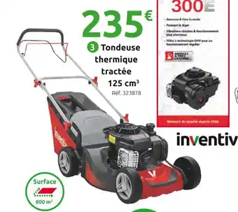 Mr Bricolage Inventiv tondeuse thermique tractée 125 cm3 offre