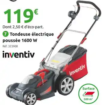 Mr Bricolage Inventiv tondeuse électrique poussée e1637p offre