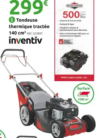 Mr Bricolage Inventiv tondeuse thermique tractée t5046tb offre