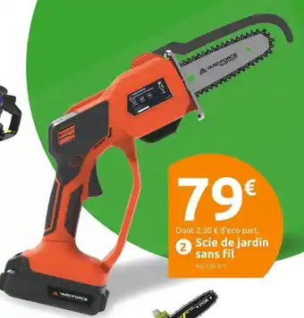 Mr Bricolage Scie de jardin sans fil offre