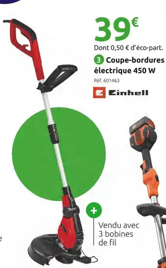 Mr Bricolage Einhell coupe-bordures électrique gc-et 4530 set offre