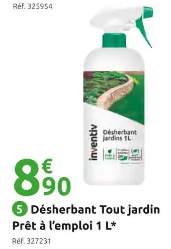 Mr Bricolage Inventiv désherbant tout jardin prêt à l’emploi 1 l offre