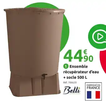 Mr Bricolage Belli ensemble récupérateur d’eau + socle 500 l offre