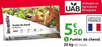 Mr Bricolage Fumier de cheval 20 kg offre