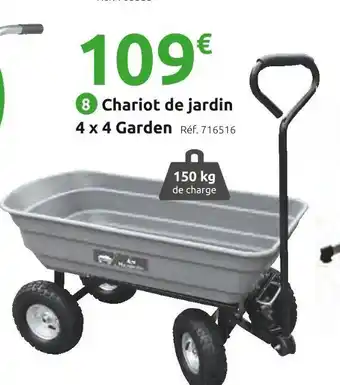 Mr Bricolage Chariot de jardin 4 x 4 garden offre