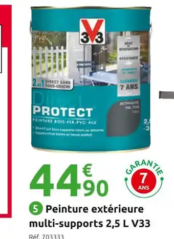Mr Bricolage V33 peinture extérieure multi-supports direct protect 2,5 l offre