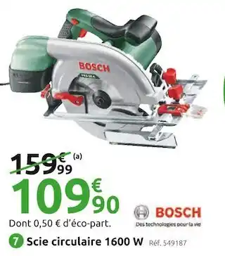 Mr Bricolage Bosch scie circulaire pks66a offre